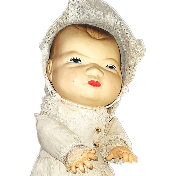 13" Adorable Snugable Vintage Bye Lo Reproduction Artisan Baby Doll - Picture 4 of 12